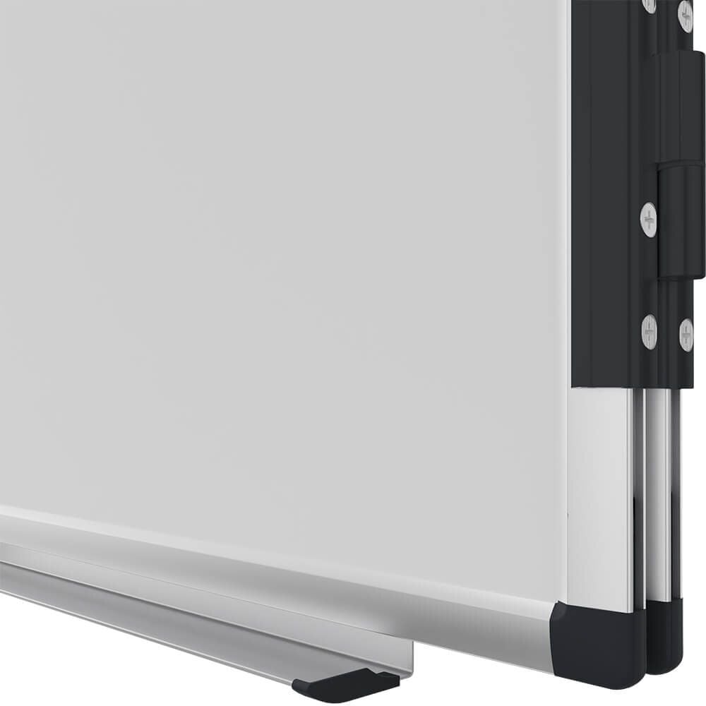 Whiteboard Legamaster Klapptafel UNITE PLUS 7-108364, Klapptafel: 3 Tafeln, ausgeklappt: 400x100cm,
emailliert, bakterienresistent, trocken
abwischbar, Aluminiumrahmen, Wandaufhängung,
FSC