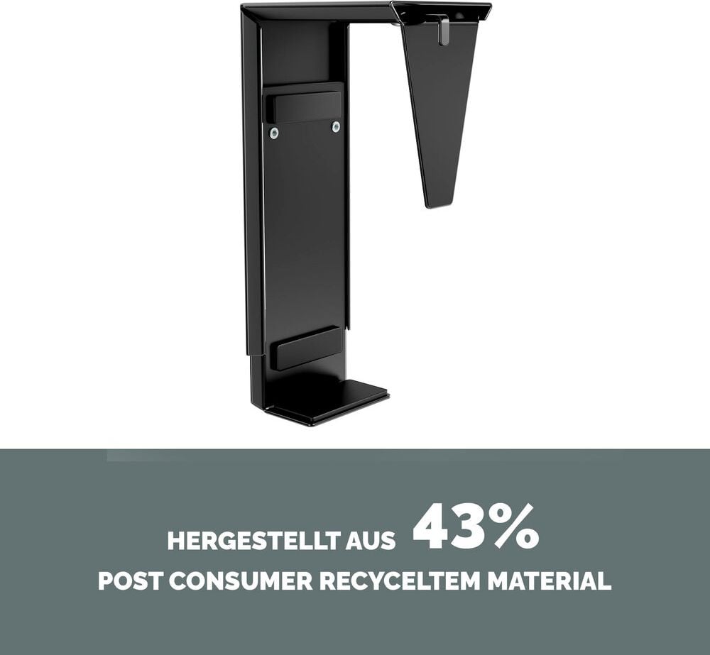 Computerhalterung Fellowes Desk Thin Client Holder, für Client oder CPU, zur Montage unter dem
Schreibtisch, max. Tragkraft 15 kg, weiß