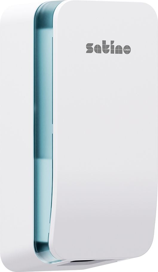 Seifenspender Satino by WEPA Hyginity Clean&Care 1.000, Füllkapazität: 1.000ml, recycelter Kunststoff, mit Sensor, berührungslose Anwendung, weiß