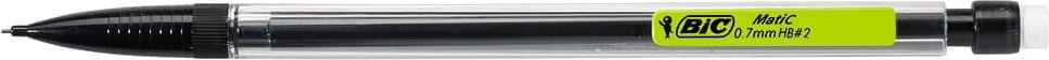 Druckbleistifte BIC Matic 820959, 0,7mm, HB, mit Radierer, Pack 12 Stück