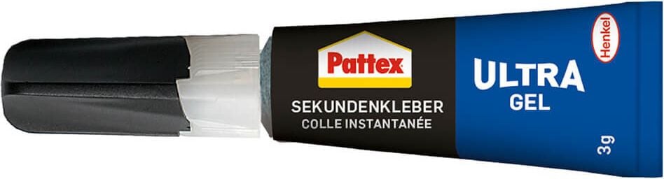 Klebstoff Pattex Sekundenkleber Ultra Gel WA98, Tube 3g, lösungsmittelfrei