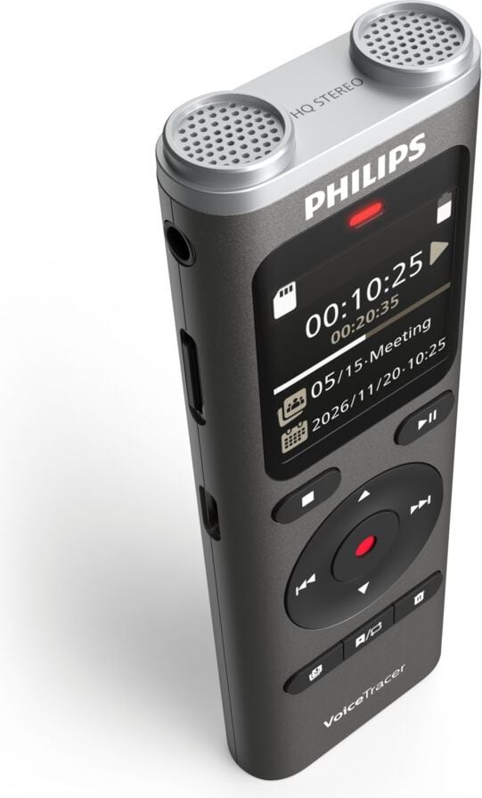 Diktiergerät Philips Digital Voice Tracer DVT-2075, 8GB, bis zu 35 Stunden Aufnahmedauer