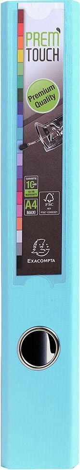 Ordner A4 Exacompta Prem Touch 531E, 50mm, PP, A4 Überbreite, 5cm Rücken, PP-Folie, rosa