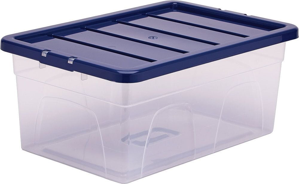 Aufbewahrungsboxen Bankers Box Plastic Storage 100135772, 38 Liter, 100% BPA-freiem Polypropylen, mit
Deckel, transparent