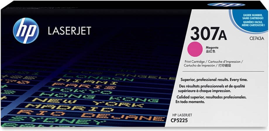 HP Lasertoner CE743A Nr. 307A, magenta, 7.300 Seiten