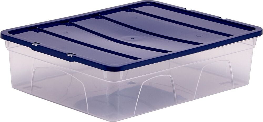 Aufbewahrungsboxen Bankers Box Plastic Storage 100137569, 12 Liter, 100% BPA-freiem Polypropylen, mit Deckel, transparent