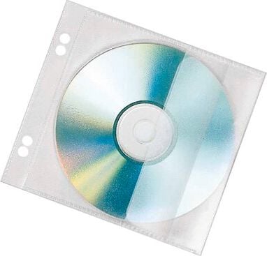 CD-Hüllen Veloflex 4366100, für 1 CD/DVD, PP, abheftbar, Pack 100 Stück