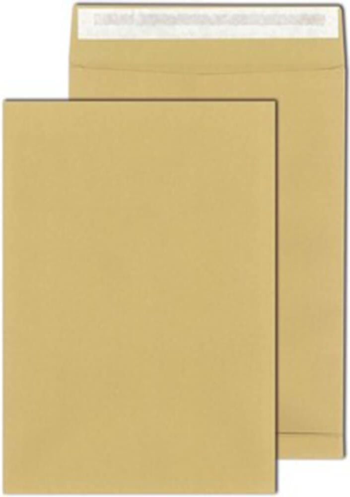 Faltentaschen C4, 229x324x20mm Falte, Haftklebung, RC braun,
Pack 250 Stück