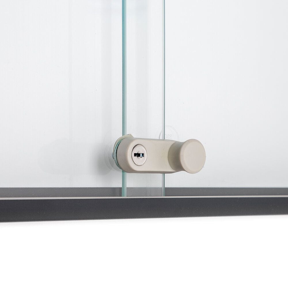 Schaukasten Showdown Displays Slim SCSLG24xA4C7016JS, Aluminium, Stahl, Glas, abschließbarer
Schaukasten, Innen mit Schiebetüren, Slim, 24
x A4, Anthrazit