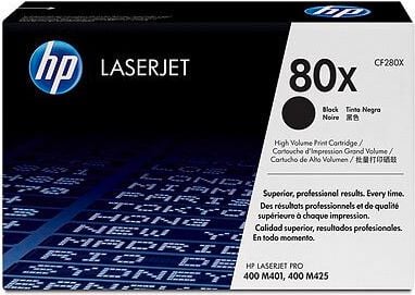 HP Lasertoner CF280X Nr. 80X, schwarz, 6.900 Seiten
