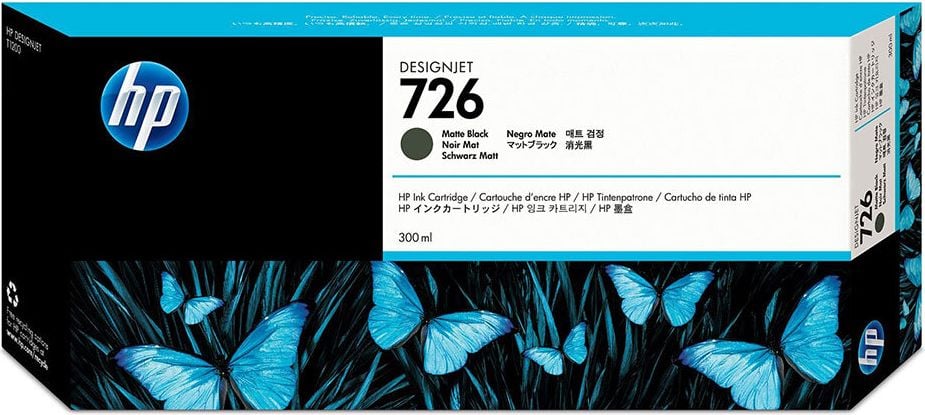 HP Tintenpatrone CH575A Nr. 726, mattschwarz, 300ml