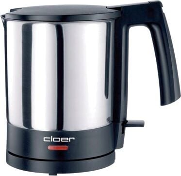 Wasserkocher Cloer 4700, 2000 Watt, 230 Volt, 1,5 Liter, schwarz/silber