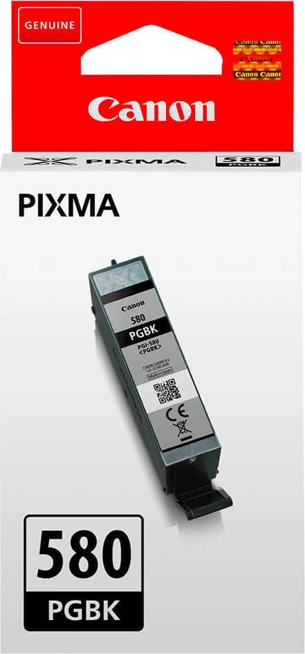 Canon Tintenpatrone PGI-580PGBK, schwarz (Pigment), (2078C001), 11,2ml