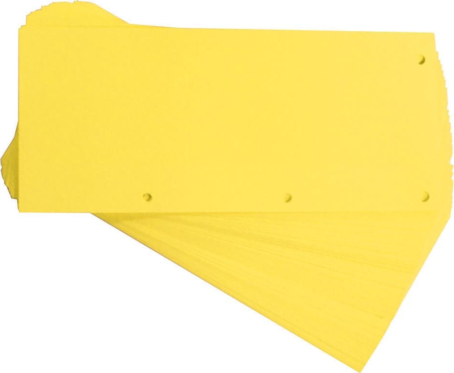 Trennstreifen Oxford Duo, 10,5x24cm, horizontal + vertikal, 160 g/m²
Powerkarton, Pack 60 Stück, gelb