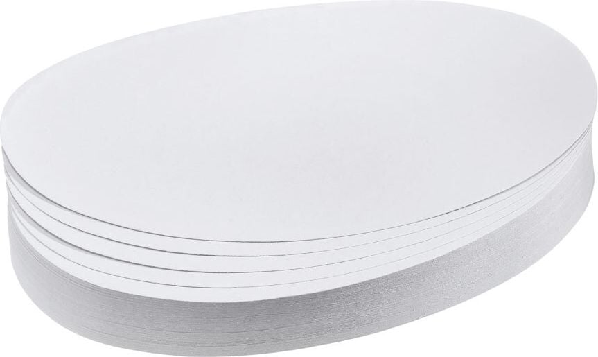 Moderationskarten Oval Franken UMZ 1119, 11x19cm, Einzelfarben, Pack 500 Stück, weiß